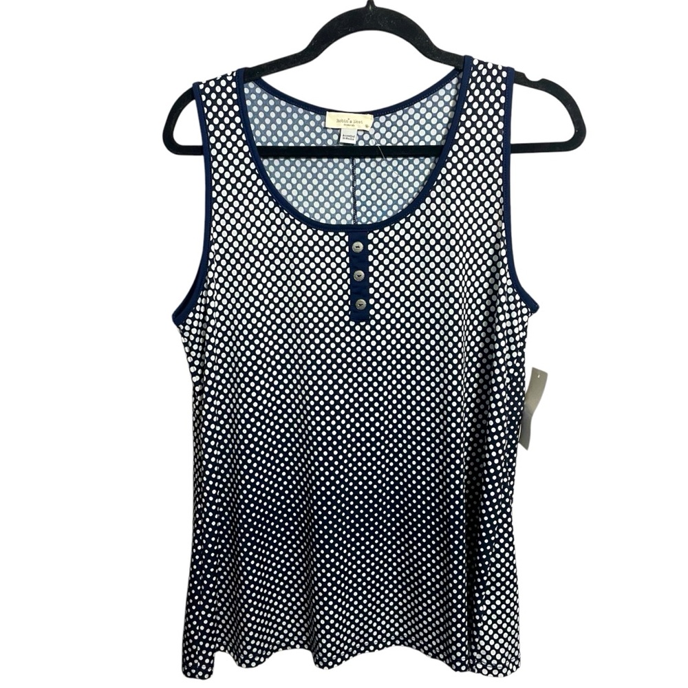 Robins nest maternity tank top polka dot print NWT